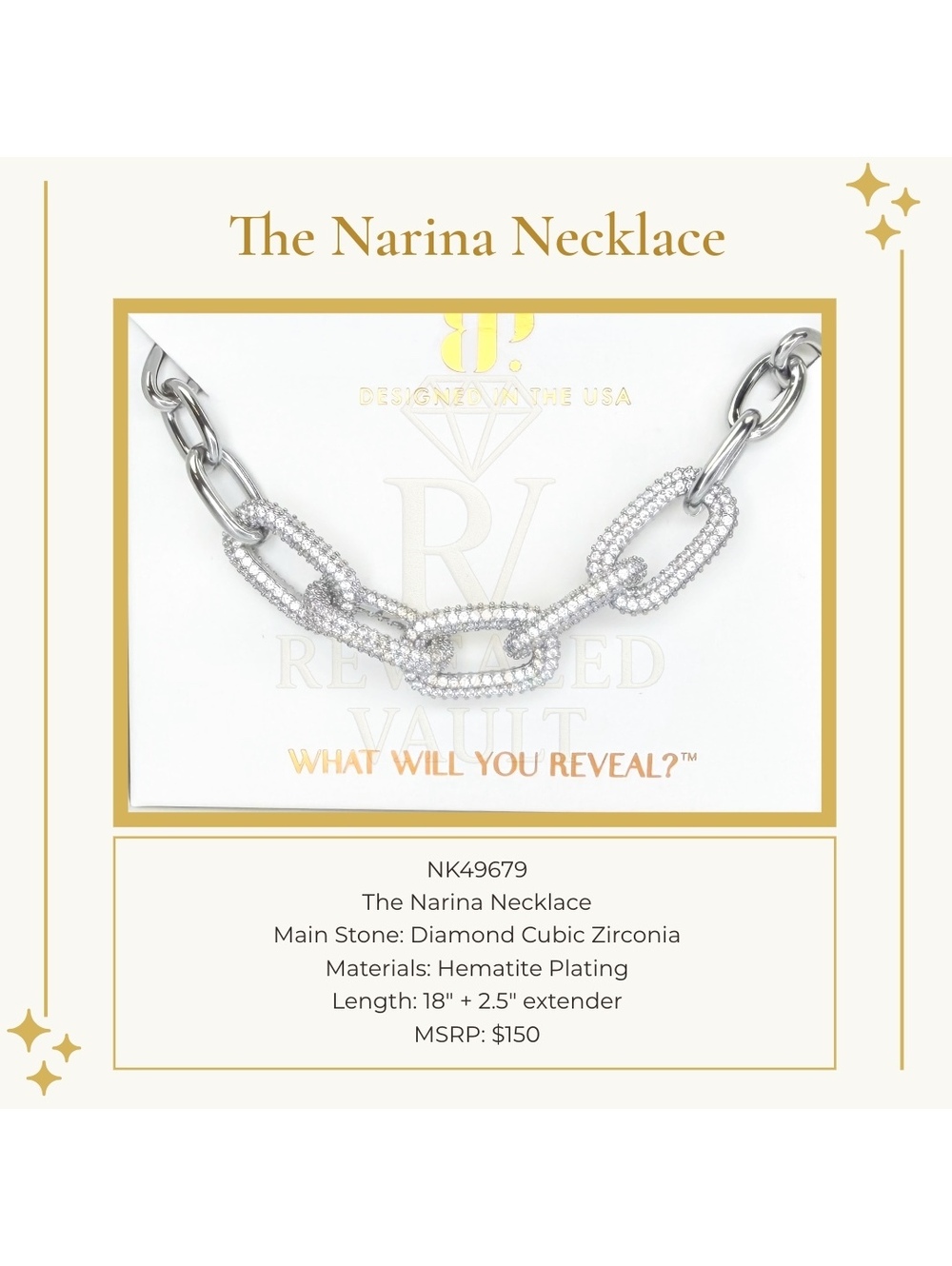 The Narina Necklace - April Birthday 2026